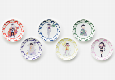 おそ松さん 有田焼・小皿 6種 公式 ARITA PORCELAIN LAB